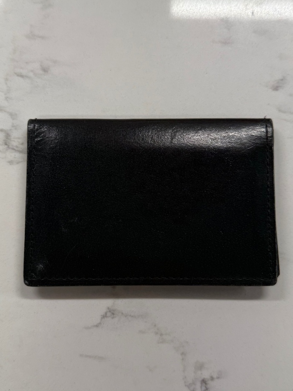 Coach wallet/card holder unisex - vintage mid 1990's, black leather